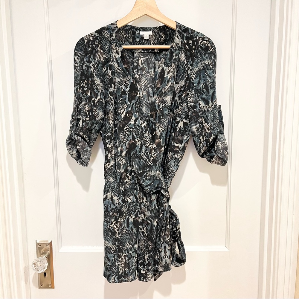 ⭐️ Intermix Silk Snakeskin Print Romper XS